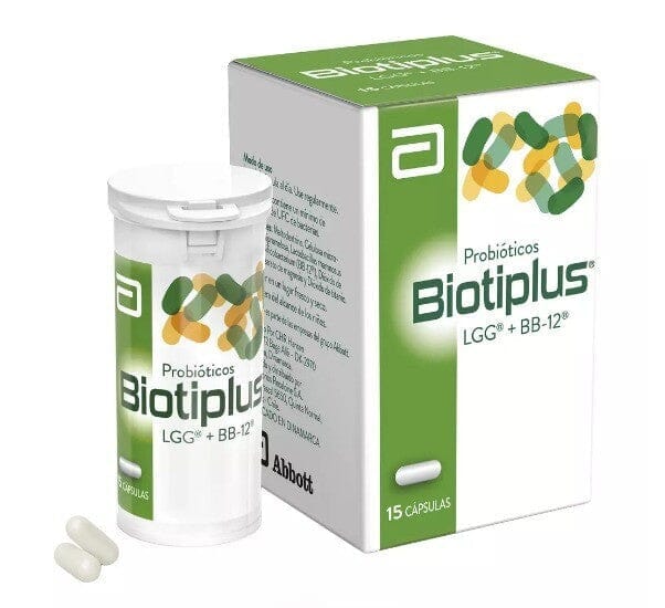 Biotiplus probióticos x 15 cápsulas Farmex-Pluxee-Persistente